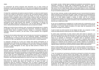 objeto.                                                                                             por el placer, es decir, intentar negar la realidad de la existencia reconociéndola, ya que la
                                                                                                    realización narcisista es diferida. Más fundamentalmente aún, apunta a mentir al
La continuación del artículo enriquece esta articulación con un cierto número de                    psicoanalista, a mantener indefinidamente su deseo no satisfaciéndolo en absoluto. Se
precisiones. En particular puede haber en el curso de la cura la defensa contra la agresión         trata, para él, de ser el objeto faltante, objeto cuya completud figura en suma, la realización
narcisista, en tanto que ella puede favorecer la reaparición de conflictos inconscientes y de       del narcisismo que no podría ser. Mediante esta realización sustitutiva simula la posibilidad
angustia.                                                                                           de que la frustración pueda ya no ser.

Al hablar fácil, carácterístico del estado de atención flotante o al silencio de estilo fusional,   Esto nos hace, entonces, acceder al paso siguiente que es el reconocimiento del objetivo
se opone así el hablar sin discontinuar o el silencio vigil, que expresa siempre la defensa         sádico implicado en el masoquismo del sujeto, a saber, al llamado a la contratransferencia,
contra la regresión narcisista, siendo la palabra del analista, en tal caso, anhelada como          porque el psicoanalista que sufre el destino común de no poder escapar a la frustración
protección contra la regresión, pero al mismo tiempo, temida en tanto que ella priva al             puede en el límite dejarse engañar y creerse, en efecto, amo de la frustración.
paciente de una satisfacción sustitutiva de la expansión narcisista, a saber, el ejercicio de       Permaneciendo frustrado en la realidad de su existencia estaría, desde entonces, tentado
la omnipotencia. La doble incidencia de la palabra del analista se encuentra así situada.           de atribuir la no realización de su propio narcisismo al sólo incumplimiento de su paciente,
Pronunciada en persona rompe la expansión narcisista, mientras que haciéndose oír como              devenido así el objeto que le falta.
participando del ello habla favorece esta regresión. La entonación o la elección del
momento de hablar pueden dar cuenta de uno u otro de estos efectos que están, de                    Es así que la transferencia se establece en la meta ilusoria de la restauración de una
hecho, habitualmente presentes, simultáneamente, pero en proporción variable.                       realización narcisista supuesta, perdida bajo el signo de la incertidumbre. La terminación
                                                                                                    del análisis, a la inversa, implica el acceso a un cierto orden de certidumbre en la
Señalé que el primer artículo introducía, pues, una posición del analizado que, en relación         existencia o de saber en la frustración.
al narcisismo, tiene valor de una situación de compromiso. Temiendo la regresión el
paciente intenta reducir al analista al silencio, escapar a la fluctuación haciéndose               A partir de este muy breve resumen de dos trabajos de Stein, voy a proponer un cierto
ordenador, conservar el dominio y de ese modo, un goce sustitutivo de la regresión                  número de observaciones críticas que se van a ordenar en tres grupos.
narcisista.
                                                                                                    El primer grupo concerniente al primer artículo sobre todo donde la oposición o la
El segundo artículo elabora esta posición oponiendo esta vez el narcisismo al masoquismo            alternancia introducida por Stein está destinada a dar cuenta, en este nivel, del dinamismo
del paciente en la cura. Se trata de una conferencia titulada: Transferencia y                      de la cura. Recuerdo que él sitúa, por una parte, la regla de libre asociación que tiende a
contratransferencia o El masoquismo en la economía de la situación analítica. Pronunciada           inducir en el paciente un movimiento de regresión hacia el narcisismo primario,
en Octubre de 1964 y que agradezco a Stein haber querido poner a nuestra disposición.               carácterizado como fusión con el analista, y, por otra parte, la regresión tópica hacia el
                                                                                                    narcisismo condiciona una regresión temporal, a saber, la reemergencia de los conflictos
La expansión narcisista en el curso de la sesión esta siempre amenazada por la                      antiguos en la repetición de los conflictos en que consiste, hablando con propiedad, la
eventualidad de la intervención del analista, en tanto que esta implica a dos personas              transferencia. La compulsión de repetición aparece como la negación de la compulsión a la
separadas. Por lo tanto, un corte entre el paciente y lo que no es él, una falta por donde se       regresión tópica, donde cito aún otra fórmula todo el análisis está en esta oposición.
introduce un poder heterogéneo, es decir, algo que debe ponerse en relación con el
principio de realidad.                                                                              Están en estas palabras todas las cuestiones que quisiera plantear concernientes a la
                                                                                                    situación fusional. Recuerdo dos fórmulas, hay un único ello hablando y escuchando, o,
Ahora bien, en este nivel se realiza una falsa ligazón constitutiva de la transferencia. En la      incluso, el paciente y el analista tienden a estar en una mano en la cual está contenido
situación analítica se produce un fenómeno de confusión, de coalescencia entre la                   todo.
representación de la intervención del analista y el reconocimiento de la realidad del hecho
de que puede hablar. El analista aparece como el origen de la realidad de la existencia,            Y bien, los momentos en que parecen confundirse la percepción la emisión de la palabra
como el origen del poder desfalleciente. El psicoanalista aparece como frustrando al                en una inmediatez de donde se aboliría toda pantalla y todo intermediario, si evocan,
paciente de su placer por su propia voluntad mientras que no es, en absoluto, amo de la             efectivamente, ciertas situaciones clínicas parecen bastante excepcionales en el conjunto
frustración, que el paciente experimenta en su corte con lo que no es, en absoluto, él.             y plantean, pues, de entrada el problema de su significación en la cura y, particularmente,
                                                                                                    en relación a la transferencia. Ciertamente está a lo que Stein elabora en su trabajo, pero
Este fenómeno, nos dice Stein, nos es conocido bajo el nombre de transferencia. La                  al nivel, por así decirlo, una experiencia clínica global. Estaríamos tentados de preguntarle
intervención del analista pasa desde ese momento por un abuso de poder. La                          que lo condujo a elegir, a privilegiar situaciones relativamente escasas, hacer de esta uno
transferencia tiene por correlato el masoquismo. Pero, al conferir al analista tal poder            de los hitos fundamentales de la cura. O incluso para mantenernos en este nivel clínico,
absoluto, el sujeto apunta, de hecho, a volverse amo de ese mismo poder que falta a su              quisiéramos, tal vez, saber tender a relaciónar tales hechos a una estructura neurótica
realización narcisista; presentándose como bufón hace del psicoanalista su rey. Va a sufrir         determinada, por ejemplo, o bien como lo situaría en relación al conjunto de la cura y en
 