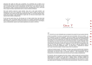 estructura del sujeto en tanto que la dividimos. Si la dividimos por el medio ya no
tendremos ese residuo de la banda de Moebius encadenada que los mostré hace un rato
pero, la tendremos bajo la forma, precisamente, de este corte, y que importa lo esencial,
será obtenida, a saber, la banda que llamaremos tórica, aplicable sobre el toro, y de la que
ella es capaz de restituir aplicándose sobre sí misma la banda de Moebius.

Esto para nosotros estructura sujeto tachado, algo junto a este sujeto tachado, que
llamaremos $, que es S no especular, en tanto que se vuelve a soldar en tanto que es
considerado como soporte de este sujeto tachado del sujeto, por otra parte estando caíd o,
pierde todo privilegio y deja literalmente al sujeto sólo, sin recurso de este soporte. Este
soporte está olvidado y desaparecido.

Es ahí que los quería llevar hoy. Me disculpo por no haber podido llevar más lejos esta
exposición. Pero, he pensado desde hace tiempo en no masticar literalmente las pasos.
Me arriesgaba a prestarme a la recaída de siempre en el pensamiento psico-cosmológico,
que es, precisamente, aquel al cual nuestra experiencia va a poner un término.




                                                                                                                                 19 de Enero de 1965




                                                                                               E   l día de hoy va a ser empleado para una especie de prueba de la que quisiera decirles
                                                                                               primero el propósito. Es primero una especie de marco de método. Se les va a hablar —no
                                                                                               yo, la persona a la que se lo encargué— se les va a hablar de una aclaración aportada
                                                                                               sobre un punto particular de La divina comedia de Dante, que alguien que manifiestamente
                                                                                               fue guiado allí por las sugerencias que recibió del conocimiento de mi estadio del espejo.
                                                                                               Por supuesto, no es eso lo que le dio el conocimiento de Dante. El señor Dragonetti, autor
                                                                                               del artículo del que se les va a dar cuenta, es un eminente especialista en la novela, cuyo
                                                                                               conocimiento muy amplio de Dante es, justamente, la que le da valor al señalamiento que
                                                                                               hizo de la función del espejo, en un estilo tal que esto le permite aportar sobre la
                                                                                               conciencia una función fundamental. Notas, —se puede decir—, totalmente sin relación
                                                                                               con lo que circula de su época. Es esto lo que se les va a presentar.

                                                                                               ¿Cuál es el interés de esto?. Es indicar el sentido en que podría hacerles este muestrario
                                                                                               de estructura, que permitiría dar un orden, un otro orden que aquel que se apoya sobre un
                                                                                               preconcepto de evolución lineal, de evolución histórica, o más exactamente, de esta
                                                                                               introducción en la historia de esta noción de evolución que la falsea completamente.

                                                                                               En resumen, esto es una especie de primer modelo, modelo tomado de lo que se produce
                                                                                               efectivamente en la realidad, pero que está, de alguna manera, confinado a trabajos de
                                                                                               especialistas. Un modelo, si se puede decir, si ustedes quieren, de método histórico tal
                                                                                               como podría ser guiado por consideraciones estructuralistas que acá nos guían, en tanto
                                                                                               que estas estarían empleadas con las referencias psicoanalíticas. Esta sería una ocasión
 