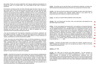 sea posible. Pienso que querría justamente, decir algunas palabras concernientes a la
fórmula de Lacan Yo, la verdad, hablo con lo que acaba de decir Stein. Entonces, si
escribimos:                                                                                     STEIN: —No pienso que me sea fácil hacer una introducción sustancial, la primera vez,
                                                                                                sobre la base de las observaciones que se hicieron hoy, porque eso no llevaría a nada.
Encontramos una frase que está, de hecho articulada según dos ejes: el eje moi—je y el
eje la verité—parle. Pienso que todo eso tiene una relación con lo que nos dijo Stein de las
relaciones entre el je, el moi y la palabra. Audouard acaba de hacer notar que Stein            LACAN: —No, pero la próxima se puede inscribir alrededor de usted. Sería más simple un
construye una equivalencia de los diferentes pronombres en el je, el tú y eventualmente, el     cierto número de personas que, habiendo dejado madurar lo que oyeron hoy, se
él, por el hecho mismo de que el sujeto no puede decir digo que tú eres yo, por el hecho        propondrían para venir a discutir con usted el cuarto miércoles.
mismo de que el digo y tú eres yo está reemplazado por ello dice q ue tú eres yo. Por esto
hecho mismo creo que es esta equivalencia entre los diferentes pronombres lo que me
parece plantear las cosas. ¿Por qué?. Porque si en este momento connotando bajo la              STEIN: —Si, pero yo no podría todavía adelantar mucho más sobre...
forma de índice ello dice que tú eres yo, se puede decir, de alguna manera, que en la
enunciación misma, en la sucesión de la enunciación a partir del momento en que el tú
adviene al yo, el je se encuentra, por decir así transformado y no es ya el mismo que al        LACAN: —No, no se trata de eso. Se trata, o bien, que usted dijera unas palabras en las
principio y es reenviado al tú primitivo. Creo que este punto es muy esencial para concebir     que usted tenga mucho interés ...
que hay ahí algo que es una circularidad cerrada y que la única manera de salir de la
circularidad, la única manera de que eso no constituya un sistema que gire en redondo es,
en efecto, concebir que existe una diferencia entre el tú y el yo, siendo esta diferencia la    STEIN: —Si hay unas palabras que quisiera decir. Es la siguiente: en toda esta discusión,
del Otro, y el Otro barrado, en tanto que, justamente, lo que libera la barra es un resto. Es   —y esto no es para asombrarnos—, se llega siempre a la tentación de reducir este resto
necesario que haya un resto y para que hay un resto es necesario que no haya                    del que hablaba Audouard y que retomaba Green. En el argumento de Green, que no
equivalencia entre los diferentes valores pronominales.                                         quiero retomar en su conjunto porque es muy importante, interesante, quisiera, de todos
                                                                                                modos, simplemente, hacerles notar que al otorgarme el propósito de establecer una
¿Con qué nos topamos ahí?. Nos topamos, justamente, con el término, justamente, del             equivalencia entre los diferentes pronombres, reduce, justamente, lo que yo dejaba, de
que hablaba al principio: la verdad. Es decir que Stein habló del moi y habló del je, que       alguna manera, como resto, porque yo no designé la equivalencia entre los diferentes
habló de la palabra, pero justamente la cuestión sigue siendo, en lo que concierne a la         pronombres, sino, justamente, una confusión entre los diferentes pronombres en el registro
verdad, ¿el analista es o no el fiel sirviente de la verdad?.                                   imaginario, lo que es totalmente deferente. Y esto me lleva, para ser muy breve, a
                                                                                                Audouard que, a mi entender, definió admirablemente algo que se relacióna, que está en
Y bien, creo que es ahí donde debemos volver a la fórmula propuesta por Lacan que               lo que les dije hoy. (............)(55)
especifica la transferencia, a saber, que la transferencia se dirige a un sujeto supuesto
saber, ¿supuesto saber qué?. Toda la cuestión es: ¿qué sabe el psicoanalista?. Y bien,
¿qué sabe?. Pienso que todo el malentendido de la cura, toda su Verleugnung, es que es          [LACAN: —] Quisiera, de todos modos, por el placer de la historia, recordar que en un
considerado saber todo, salvo la verdad. Y es en la medida en que este malentendido             cierto Congreso de Amsterdam que si no me equivoco se sitúa en 1950, no el primer
existe en el inicio que la cura puede proseguirse para llegar finalmente a una situación        Congreso de Amsterdam es en...
donde evidentemente, por supuesto, el sujeto supuesto saber no está ya del lado del
analista y que aquello de lo que es cuestión es una verdad que no puede ser sino la del
                                                                                                GREEN: —En 1948
sujeto. Creo que encontramos una problemática completamente idéntica a la que intenté
analizar en lo que concierne al oráculo en los griegos.
                                                                                                LACAN: —En 1948, hice el discurso que había preparado, —en ese momento no
                                                                                                estábamos en el comienzo de una enseñanza cualquiera de mi parte—, que era, que
LACAN: —Intentaré dar formulas aún más precisas, pero esta me parece verdaderamente
                                                                                                giraba alrededor, no solamente de una gramaticalización cualquiera, sino, muy
masiva y totalmente fundamental. Quiere usted Stein responder inmediatamente o bien,
                                                                                                precisamente, la de los pronombres personales, discurso en el curso del cual debí reventar
como es concebible, porque les anuncio ya que haré en Febrero tres seminarios, dos
seminarios abiertos y haré todavía un primer seminario cerrado, el cuarto, habré, en            a los intérpretes porque fui forzado a decir en diez minutos lo que había preparado para
                                                                                                veinte, habiendo creído la Señorita Anna Freud deber sobrepasar ampliamente su tiempo
principio, partido a los Estados Unidos, es totalmente concebible que el cuarto seminario
                                                                                                de intervención.
de Febrero se pase para proseguir una discusión también iniciada, lo que les deja toda la
comodidad de esperar para responder a las intervenciones de hoy la próxima vez, a
menos que usted quiera, de inmediata plantear algunas palabras.
 