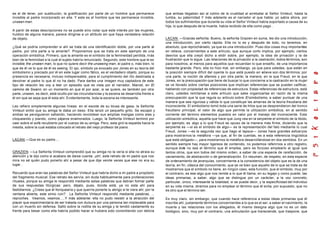 es el de tener, por sustitución, la gratificación por parte de un hombre que permanece             que ambas llegaban así al colmo de la crueldad al arrebatar al Señor Vinteuil, hasta la
invisible al padre incorporado en ella. Y este es el hombre que les permanece invisible,           tumba, su paternidad Y más adelante es el narrador el que habla: yo sabía ahora, por
unseen man.                                                                                        todos los sufrimientos que durante su vida el Señor Vinteuil había soportado a causa de su
                                                                                                   hija, lo que después de la muerte, había recibido de ella como pago .
A partir de estas descripciones no se puede sino notar que este interés por las mujeres,
huidizo de alguna manera, parece dirigirse a un atributo sin que haya verdadera relación
de objeto.                                                                                         LACAN: —Gracias señorita. Bueno, la señorita Grazien en suma, les dio una introducción,
                                                                                                   una introducción, por cierto rápida. Ella no lo es y después de todo, no tenemos, en
¿Qué se podría comprender si ahí se trata de una identificación doble, por una parte al            absoluto, que reprochárselo, ya que es una introducción. Puso dos cosas muy importa ntes
padre, por otra parte a la amante?. Proponemos que se trata en este ejemplo de una                 en relieve, concernientes a este artículo, que aunque corto implica, por ejemplo, ciertos
operación simbólica. Primero, que la amante es el símbolo de la femineidad perdida, m ás           desvíos que ella creyó dicho a elidir sobre, por ejemplo, la idea de privación y la de
bien de la feminidad a la cual el sujeto habría renunciado. Segundo, este hombre que le es         frustración que lo sigue. Las relaciones de la privación a la castración, todos términos, son
invisible the unseen man, lo que no quiere decir the unseeing man, el padre o, más bien, lo        para nosotros, al menos para aquellos que recuerdan lo que enseño, de una importancia
que de él ve lo que de él es seeing. El ojo, símbolo ya evocado por Jones en su teoría del         bastante grande. Pero, ella no hizo mal, sin embargo, ya que para ustedes, que están en
simbolismo y preciado por él en este lugar como fálico, es el verdadero objeto, porque su          la posición siempre difícil del oyente lo que está puesto en relieve son dos términos: por
presencia es necesaria, incluso indispensable, para el cumplimiento del rito destinada a           una parte, la noción de afanisis y por otra parte; la manera, en la que Freud, en la que
devolver al padre lo que él no ha dado. Para darles una imagen muy captadora de este               Jones, en la preocupación que tiene de buscar lo que concierne a la castración en la mujer
tipo de relación les voy a leer un episodio que es vista por el narrador, Marcel, en El            se ve llevado sobre ciertas posiciones que implican referencias que se pueden calificar,
camino de Swann, en un momento en que él por azar, si se quiere, es también por otra               hablando con propiedad de referencias de estructura. Estas referencias de estructura, está
parte, unseen, es decir, está oculto por las circunsta ncias y la escena se desarrolla frente a    claro, ustedes remítanse a este artículo que sabe organizarlas en razón de la misma
él sin que se sepa que él esta ahí. Evidentemente, toda la escena es interesante.                  preocupación que la que regula su articulo sobre El simbolismo, a saber puntuar de una
                                                                                                   manera que sea rigurosa y válida lo que constituye las amarras de la teoría freudiana del
Les refiero simplemente algunas líneas: en el escote de su blusa de gasa, la Señorita              inconsciente. El simbolismo tomó toda una serie de hilos que se desprendieron del tronco
Vinteuil sintió que su amiga le daba un beso. Ella lanzó un pequeño grito. Se escapó y             freudiano principal, el valor de algo que permite la utilización simbólica, en al sentido
ambas se persiguieron saltando, haciendo revolotear sus amplias mangas como alas y                 corriente del término elementos puestos en valor por el manejo del inconsciente. Esta
cloqueando y piando, como pájaros enamorados. Luego, la Señorita Vinteuil terminó por              utilización simbólica, aquella que hace que Jung vea en la serpiente el símbolo de la libido,
caer sobre el sofá recubierto por el cuerpo de su amiga. Pero, esta giró la espalda hacia la       por ejemplo, es algo a lo que Freud se opuso de la manera más firme, diciendo que la
mesita, sobre la cual estaba colocado el retrato del viejo profesor de piano .                     serpiente es —si es el símbolo de algo— es la representación del falo mediante lo cual
                                                                                                   Freud, Jones —es la segunda vez que hago el lapsus— Jones hace grandes esfuerzos
                                                                                                   para mostrarnos la metáfora —ya que, al fin de cuentas, es a esta referencia lingüística
LACAN: —Que es su padre....                                                                        que está obligado—, para mostrarnos la metáfora desarrollándose en dos sentidos. En un
                                                                                                   sentido siempre hay mayor ligereza de contenido, no podemos referirnos a otro registro,
                                                                                                   aunque éste no sea el término que él emplea, pero es forzoso emplearlo al igual que
GRAZIEN: —La Señorita Vinteuil comprendió que su amiga no la vería si ella no atraía su            tantos otros, que son todos del mismo orden, a saber de una especie de rarefacción, de
atención y le dijo como si acabara de darse cuenta: ¡oh!, este retrato de mi padre que nos         vaciamiento, de abstracción o de generalización. En resumen, de respeto, en esta especie
mira no sé quién pudo ponerlo ahí a pesar de que dije veinte veces que ese no era su               de ordenamiento de jerarquías, concerniente a la consistencia del objeto que es la de una
lugar .                                                                                            teoría, en fin, clásica del conocimiento, que se ve bien que aquello de lo que se trata es de
                                                                                                   mostrarnos que el símbolo no tiene, en ningún caso, esta función, que el símbolo, muy por
Recuerdo que eran las palabras del Señor Vinteuil que habría dicho a mi padre a propósito          el contrario, es ese algo que nos remite a lo que él llama, en su legajo y como puede, las
del fragmento musical. Ese retrato les servía, sin duda habitualmente para profanaciones           ideas primarias, a saber, algo que se distingue por un carácter, a la vez concreto,
rituales, porque su amiga le respondió mediante estas palabras que debían formar parte             particular, único, interesante la totalidad, si se puede decir, y la especificidad del individuo
de sus respuestas litúrgicas: pero, déjalo, pues, donde está, ya no esta ahí para                  en su vida misma, diremos para no emplear el término que él evita, por supuesto, que no
fastidiarnos. ¿Crees que él lloriquearía y que querría ponerte tu abrigo si te viera ahí, por la   es otro que el término ser.
ventana abierta, este simio ruin? . La Señorita Vinteuil respondió mediante palabras, ...
reproches. Veamos, veamos.....Y más adelante: ella no pudo resistir a la atracción del             Es muy claro, sin embargo, que cuando hace referencia a estas ideas primarias que él
placer que experimentaría de ser tratada con dulzura por una persona tan implacable para           inscribe ahí, justamente términos concernientes a lo que es el ser, a saber el nacimiento, la
con un muerto sin defensa. Saltó sobre la rodilla de su amiga y le tendió castamente su            muerte y las relaciones con los allegados, él mismo designa algo que no es un dato
frente para besar como ella habría podido hacer si hubiera sido consintiendo con delicia           biológico, sino, muy por el contrario, una articulación que transciende, que traspone, que
 