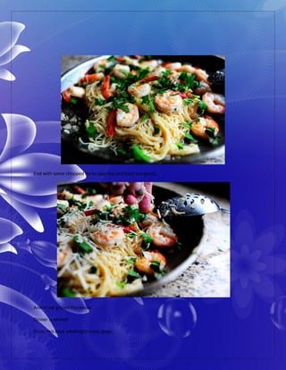 End with some chopped herbs (parsley and basil are good)…
And some grated Parmesan.
Dinner is served!
Enjoy this easy weeknight meal, guys.
 