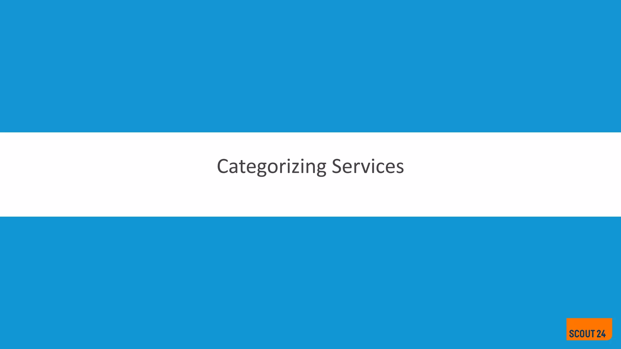 Categorizing Services
 