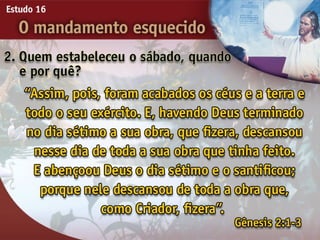 16 o mandamento esquecido