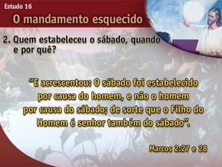 16 o mandamento esquecido