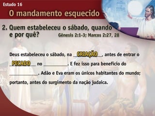 16 o mandamento esquecido