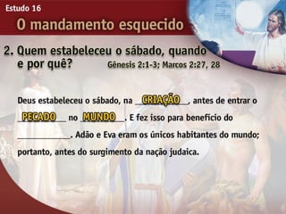 16 o mandamento esquecido