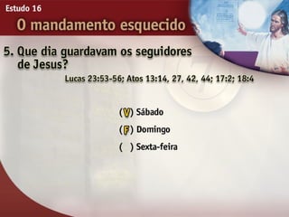 16 o mandamento esquecido