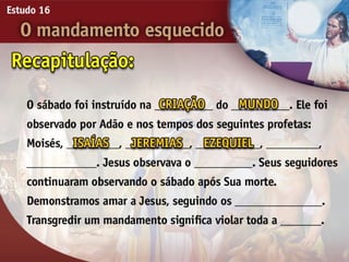 16 o mandamento esquecido