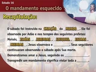 16 o mandamento esquecido