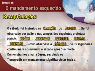 16 o mandamento esquecido