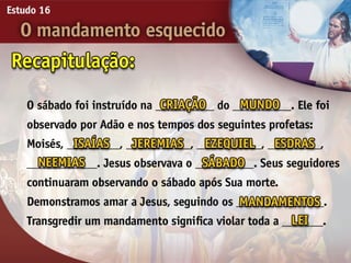 16 o mandamento esquecido