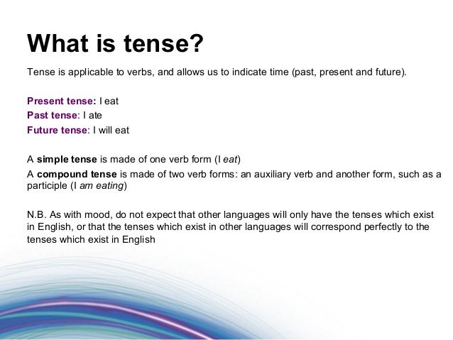 Foundations of Grammar 16: What are tense and mood?