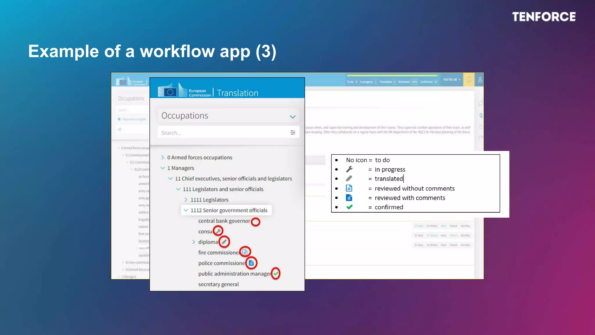 Example of a workflow app (3)
 