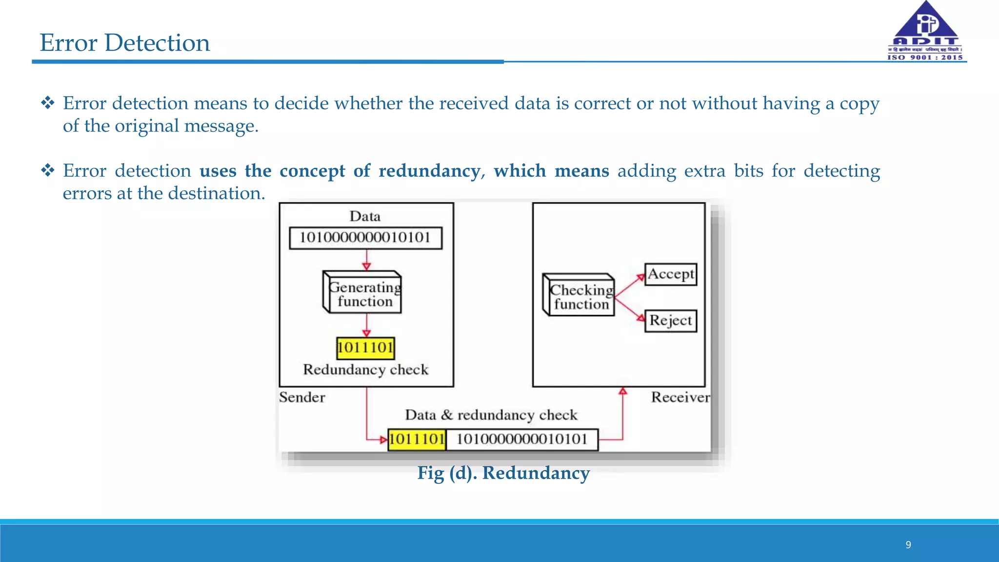 Error Detection & Error Correction Codes | PPTX | Computer Networking ...