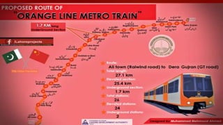 Glance Over Orange Line Metro Train (OLMT) | PPTX