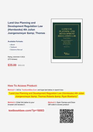 Comprehensive Guide to Land Use Planning and Development Regulation Law ...