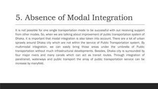 Public Transport System in Dhaka City | PDF