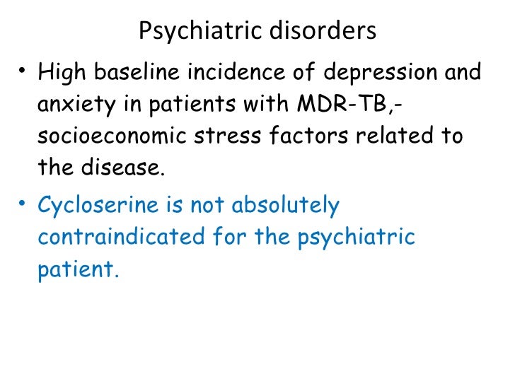 cycloserine mental disorders