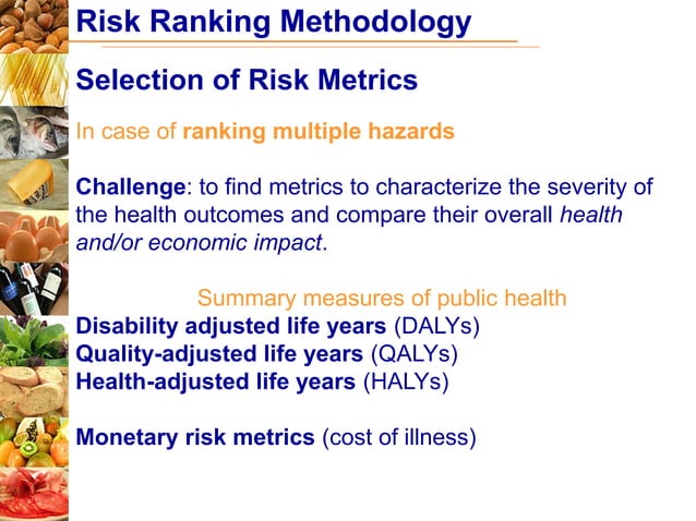Methodology and uncertainty impact on risk ranking of microbiological ...