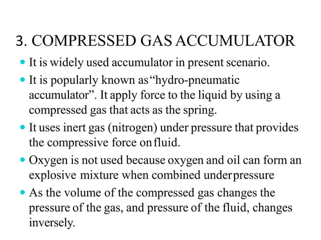 Fluid Power Engineering "Hydraulic Accumulator" | PPTX | First Aid ...