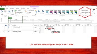 MICROSOFT PROJECT TUTORIAL | PPTX
