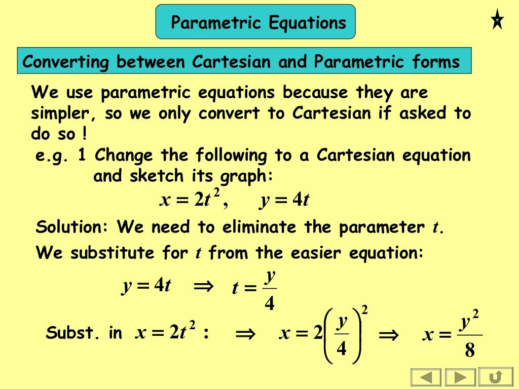 1602 parametric equations