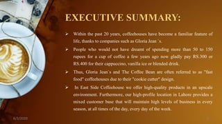 business plan of coffee house ppt | PPTX