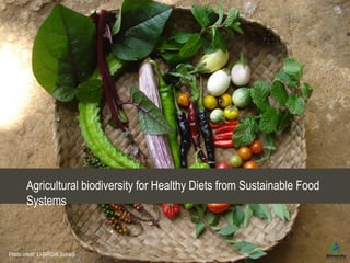 Agricultural biodiversity for Healthy Diets from Sustainable Food
Systems
Photo credit: LI-BIRD/A.Subedi
 