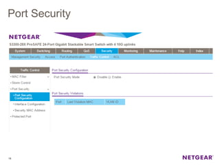 Port Security
18
 