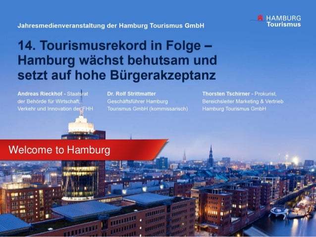 Tourismusentwicklung Tourism development in Hamburg  
