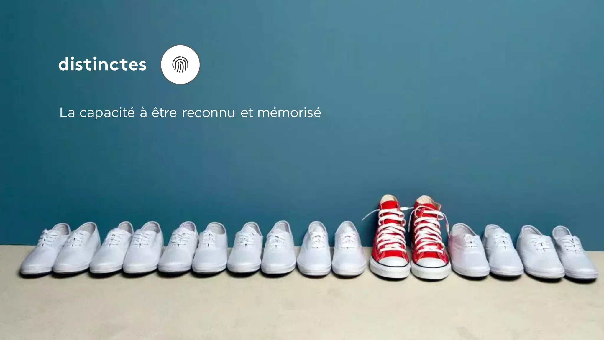 distinctes
La capacité à être reconnu et mémorisé
 