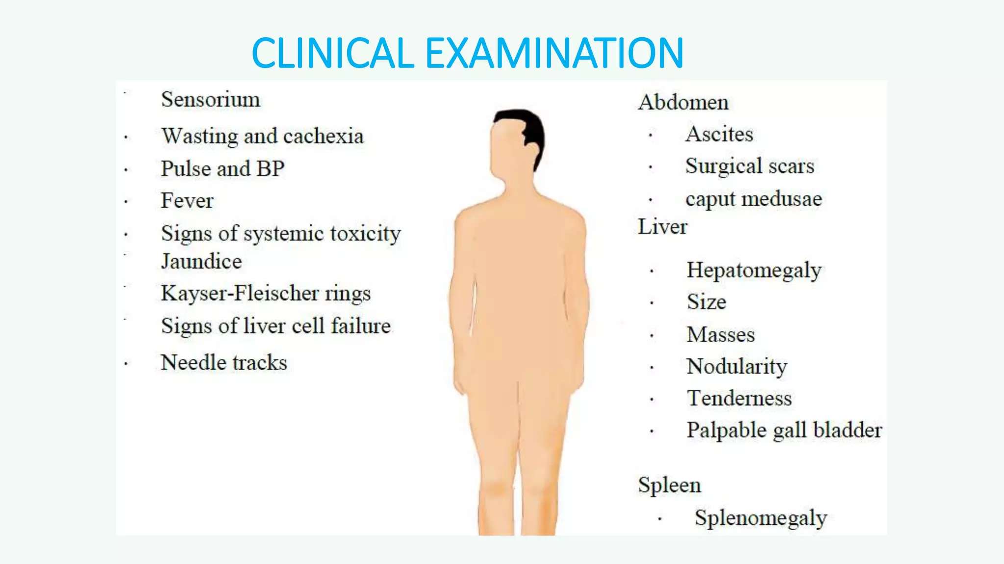 CLINICAL EXAMINATION
 