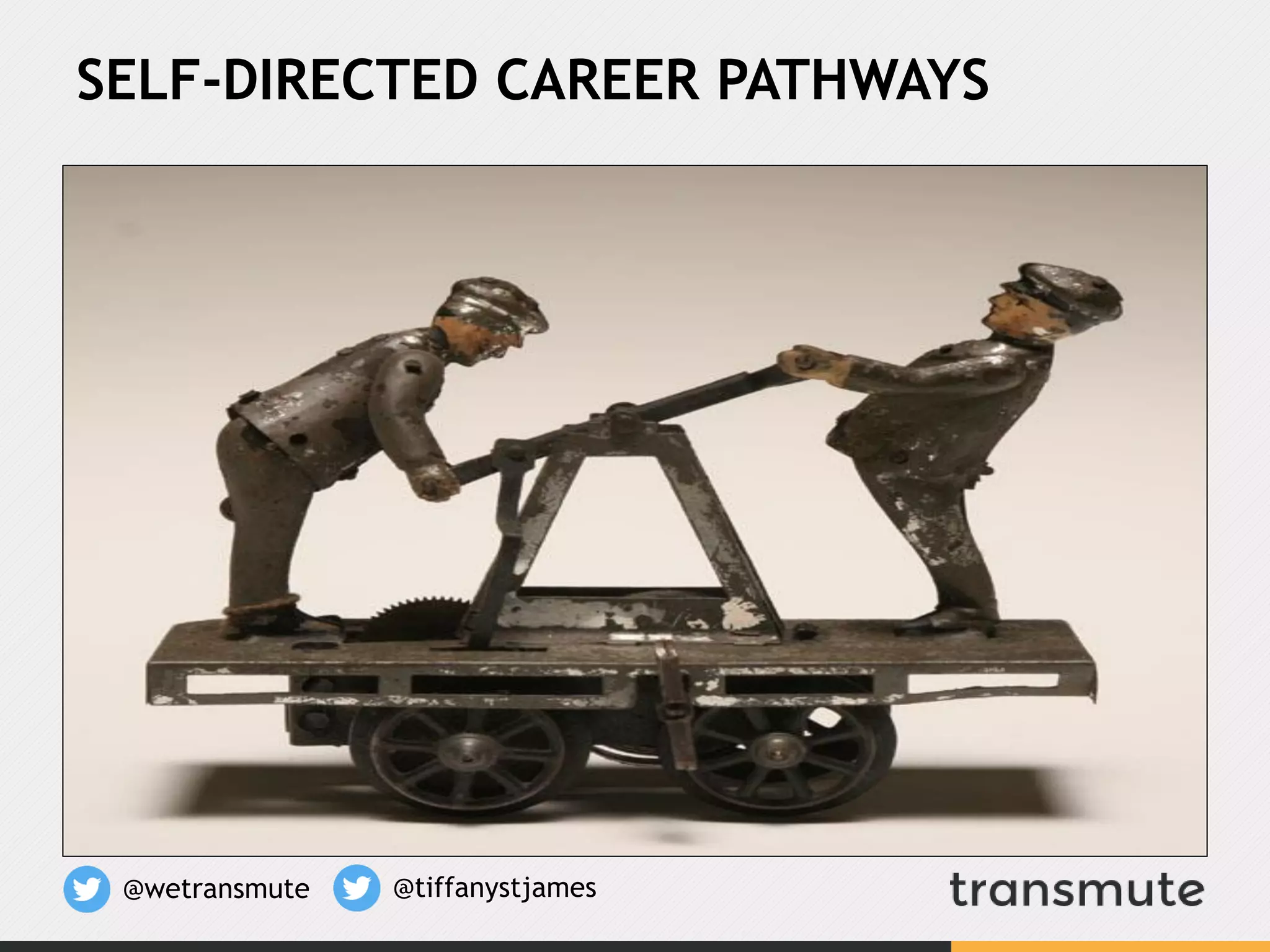 SELF-DIRECTED CAREER PATHWAYS
@wetransmute @tiffanystjames
 