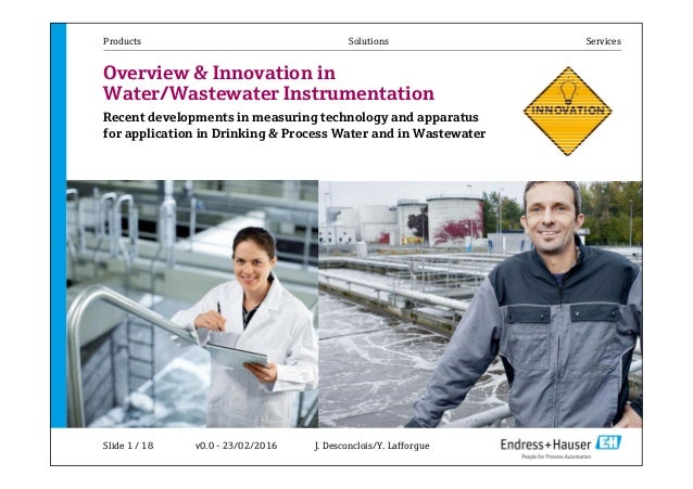 Endress Hauser Overview Innovation In W Wwtp Instrumentation