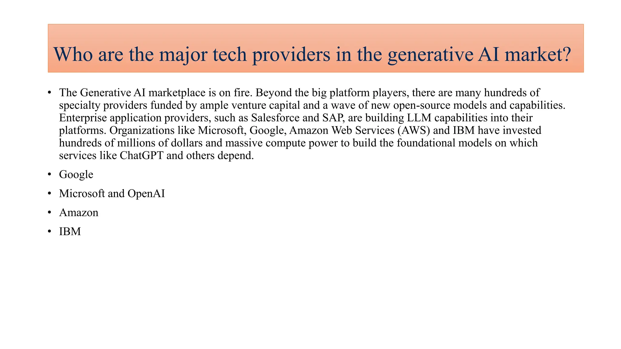 Generative AI and Large Language Models (LLMs) | PPTX | Technology ...