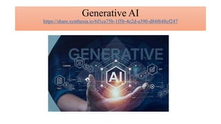 Generative AI and Large Language Models (LLMs) | PPTX
