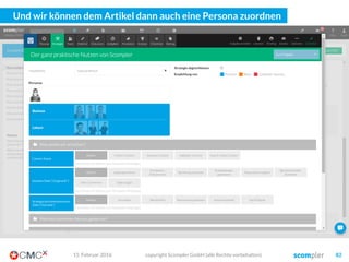 … oder ScribbleLive (www.scribblelive.com)
copyright Scompler GmbH (alle Rechte vorbehalten) 8203. März 2016
 