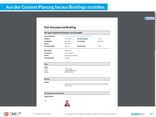 In diesem Markt fließt aktuell sehr viel Venture Capital!
copyright Scompler GmbH (alle Rechte vorbehalten) 8503. März 2016
 