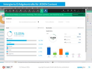 Die Besonderheit von Scompler: Wir können Strategien abbilden!
03. März 2016 copyright Scompler GmbH (alle Rechte vorbehalten) 92
 