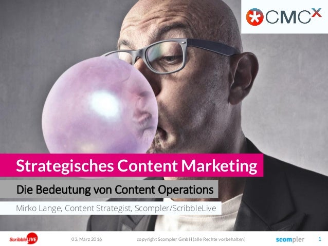 Mirko Lange, Content Strategist, Scompler/ScribbleLive
Die Bedeutung von Content Operations
Strategisches Content Marketin...