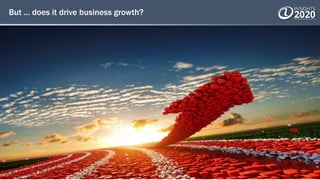 But ... does it drive business growth?
 