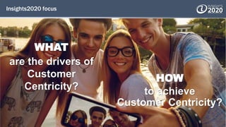 Insights2020 focus
HOW
to achieve
Customer Centricity?
WHAT
are the drivers of
Customer
Centricity?
 
