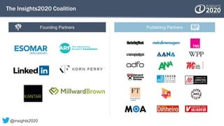 The Insights2020 Coalition
Founding Partners Publishing Partners
@insights2020
 