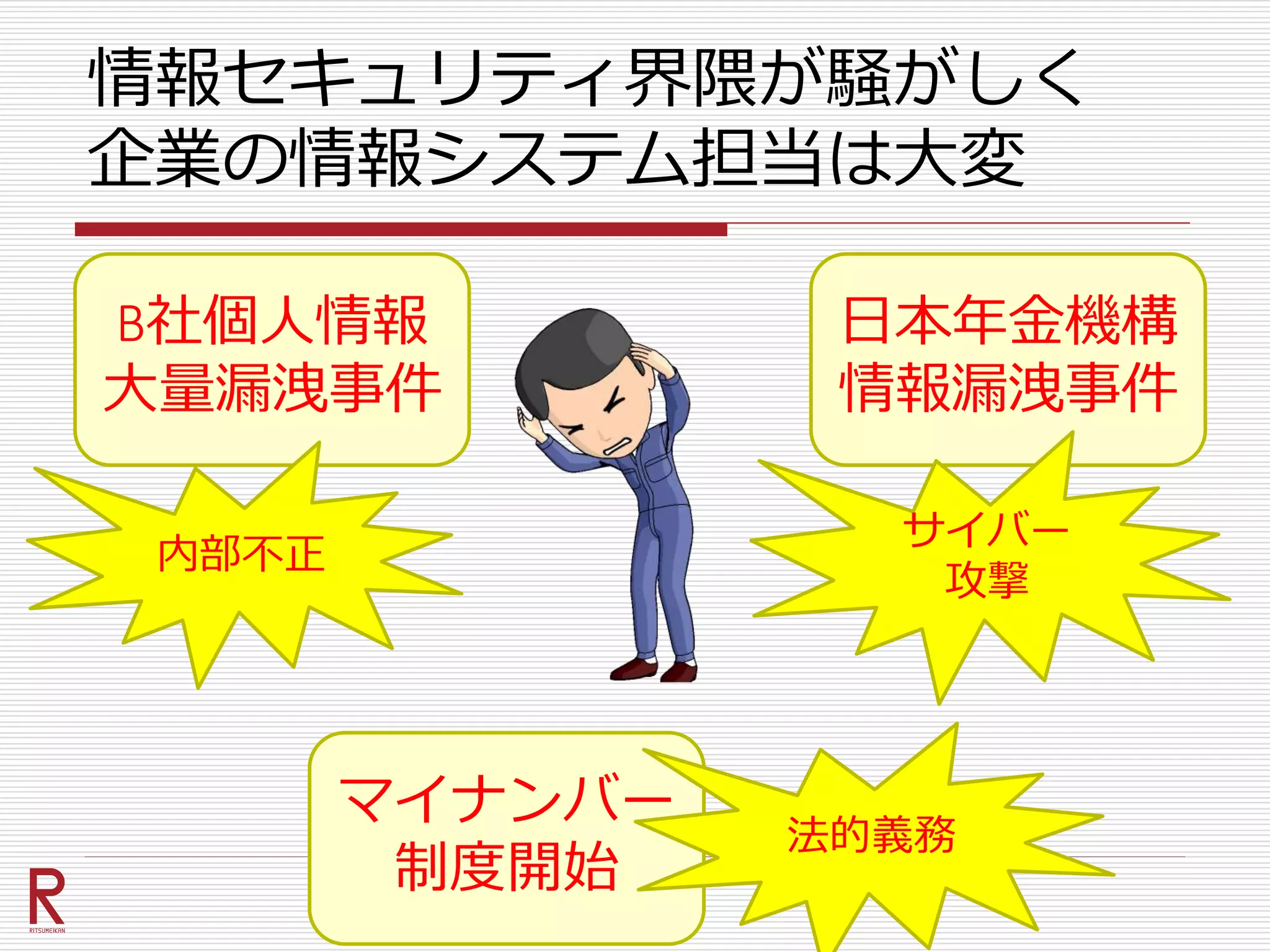 日経BP 情報セキュリティサミット2016 Spring 企業におけるセキュリティ | PPTX