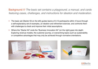 Background /// The basic set contains a playground, a manual, and cards
featuring cases, challanges, and instructions for ...