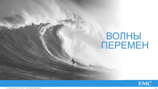 13© Корпорация EMC, 2014 г. Все права защищены.© Корпорация EMC, 2014 г. Все права защищены.
ПЕРЕМЕН
ВОЛНЫ
 