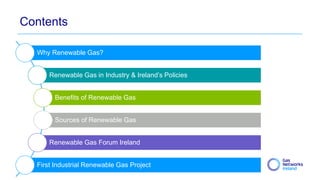 Renewable Gas for the large industry sector - The road to Ireland's low ...