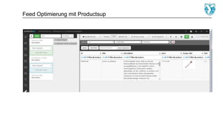 Feed Optimierung mit Productsup
 