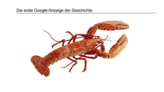 Die erste Google-Anzeige der Geschichte
 