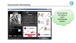Dynamisches Remarketing
Ach ja stimmt,
ich wollte ja
einen
Staubsauger
kaufen.
 